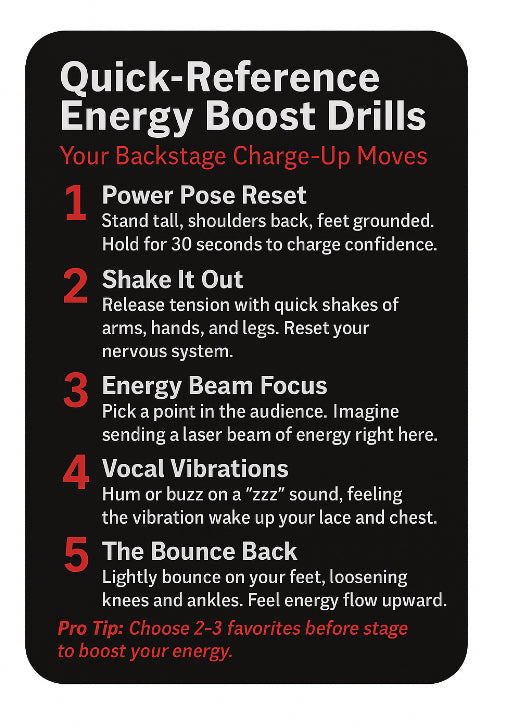 Energy as Your Backstage Battery Pack