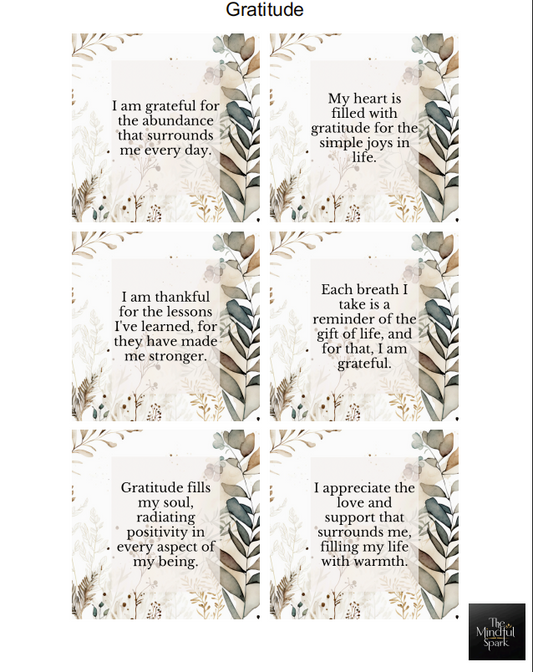 Gratitude Printable Cards